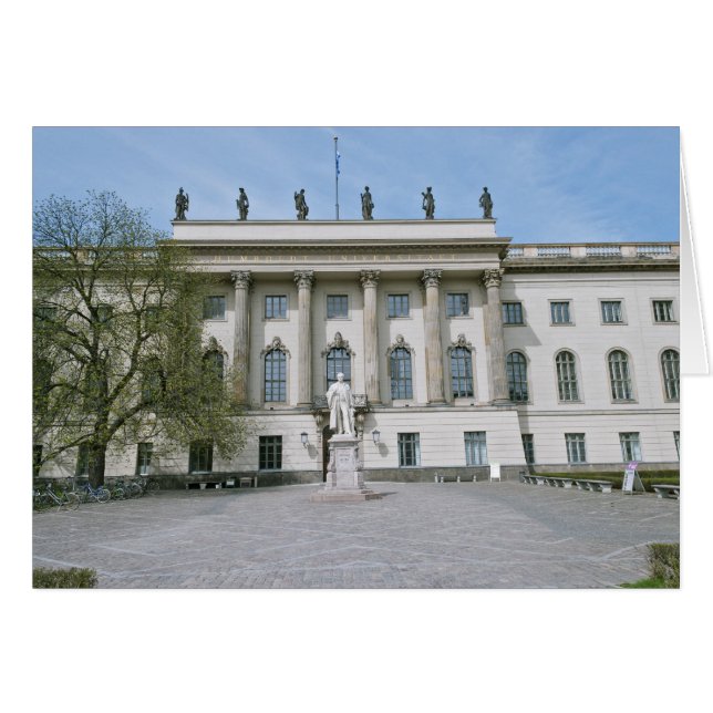 Humboldtuniversitetet i Berlin Hälsningskort (Framsidan Horizontal)