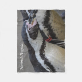 Humbolt Penguin i Drusillas Zoo i Öster Sussex Mor Fleecefilt