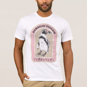 Humbolt penguin japansk skrift t shirt