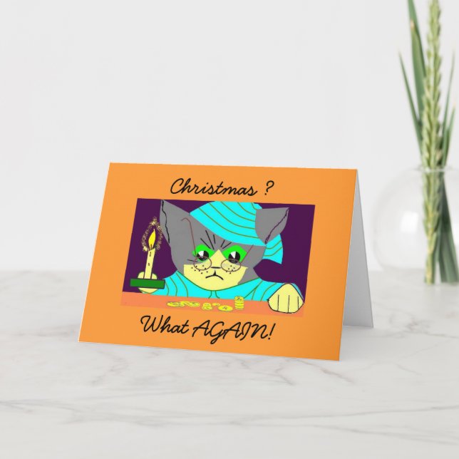 Humbug Cat Helgkort (Framsida)