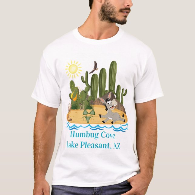 Humbug Cove, Sjö Pleasant, Arizona T Shirt (Framsida)