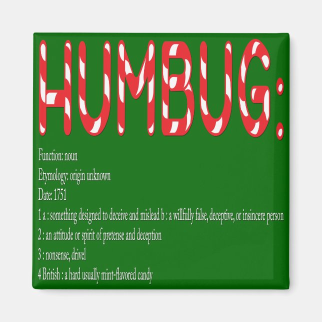 HUMBUG: definition Magnet (Framsidan)