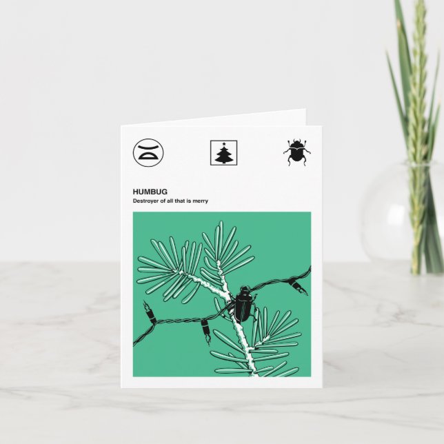 Humbug (liten) helgkort (Framsida)