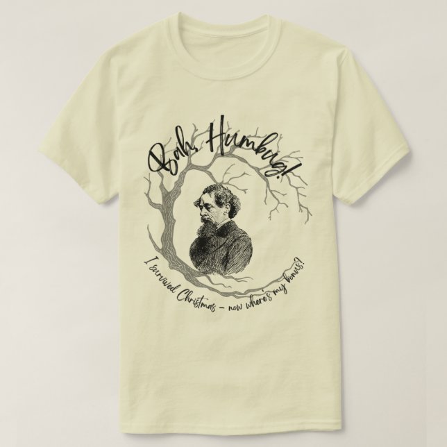 Humbug, var är min bonusjul? t shirt (Design framsida)