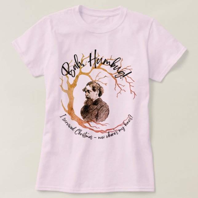 Humbug, var är mina extra julkvinnor? t shirt (Design framsida)