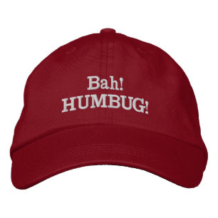 Humbughatt (som är justerbar med vitbroderi) broderad keps