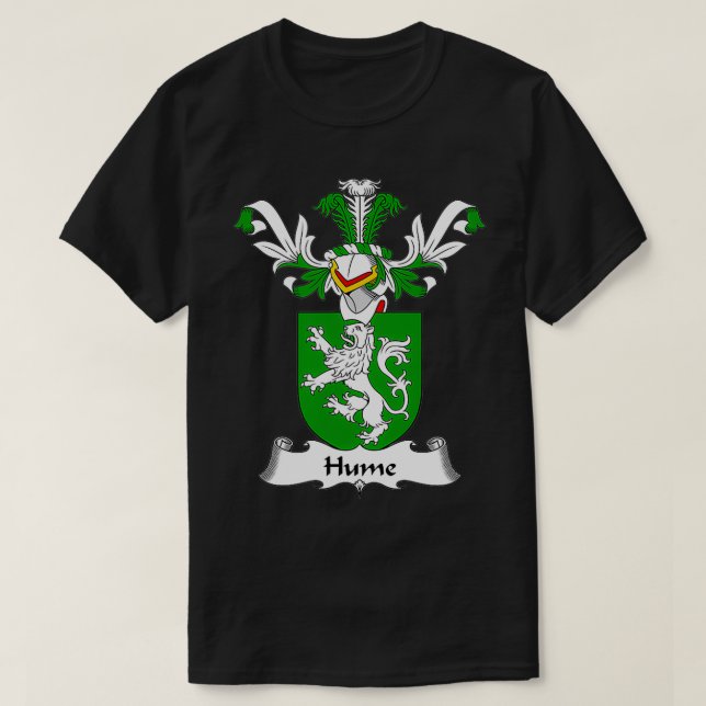 Hume Jackar Arm Family Crest T Shirt (Design framsida)