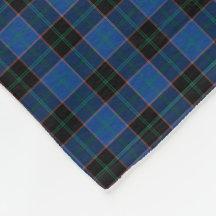 Hume Klan Royal Blue och Black Tartan