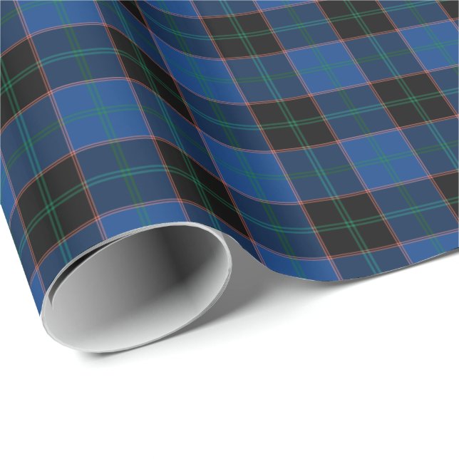 Hume Klan Tartan Presentpapper (Rullad Hörn)