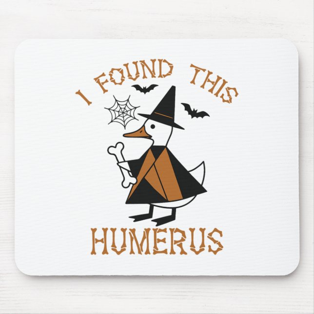 Humerus Anka Funny Halloween Witch Bo Musmatta (Framsidan)