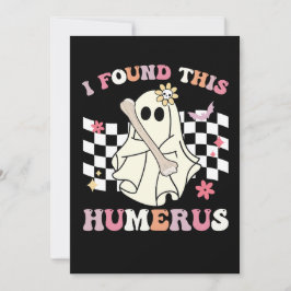 Humerus Halloween Ghost Skeleton Inbjudningar