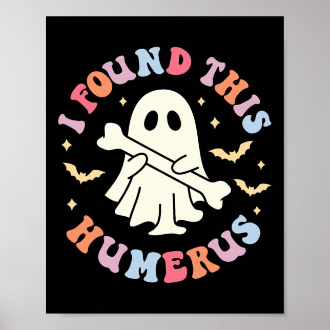 Humerus Pun Joke Humous Halloween C Poster (Framsidan)