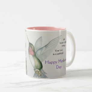 Humfågel Vinge Mors dag Mugg Glatt Kärlek
