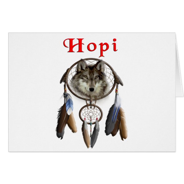 humiindianer hälsningskort (Framsidan Horizontal)