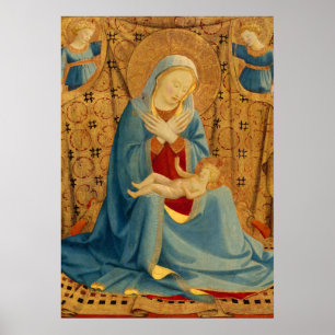 Humilitära Madonna - Poster av Fra Angelico Fine A