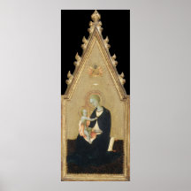 Humilitära Madonna - Sassetta Fine Art Poster