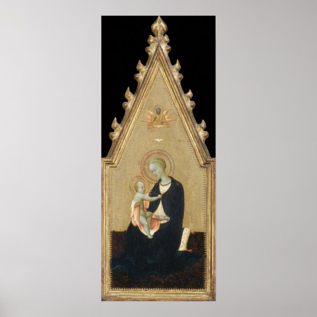 Humilitära Madonna - Sassetta Fine Art Poster (Framsidan)