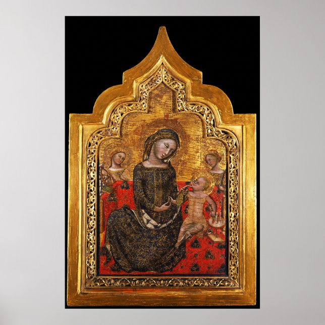 HUMILITETSMADONNA AV Vitale Da Bologna Poster (Framsidan)