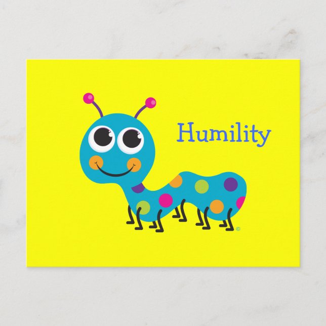 Humility Cute Catercolumn Vykort (Framsida)