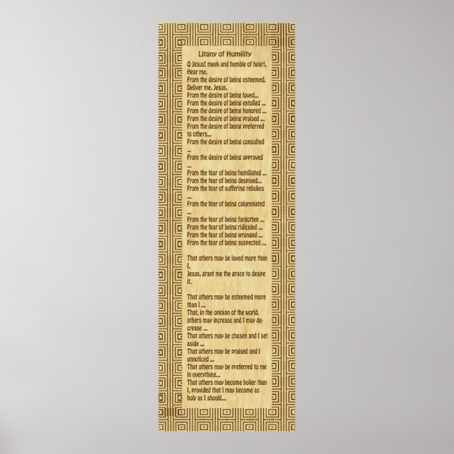 Humility-litteratur Poster (Framsidan)