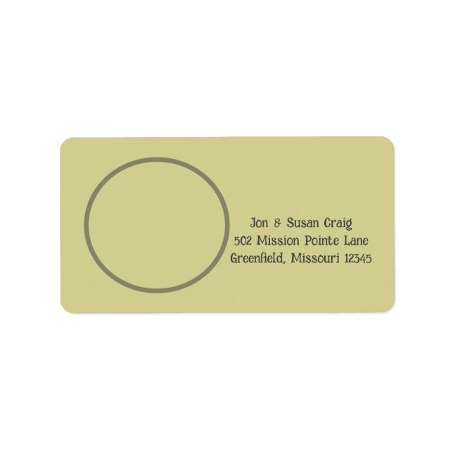 HUMINGBIRD (LILA SABREWING) VID FODER ADRESS ADRESSETIKETT (Framsidan)