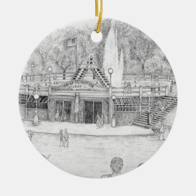 Humiston Bassäng innan Fontän tog bort Ornament (Framsidan)