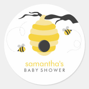 Humla Baby Shower Runt Klistermärke