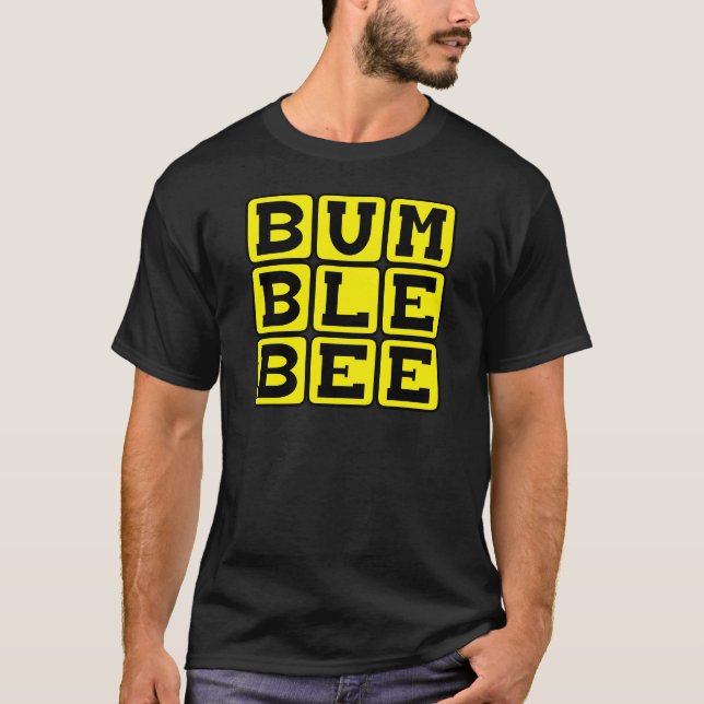 Humla, bevingad insekt tee (Framsida)