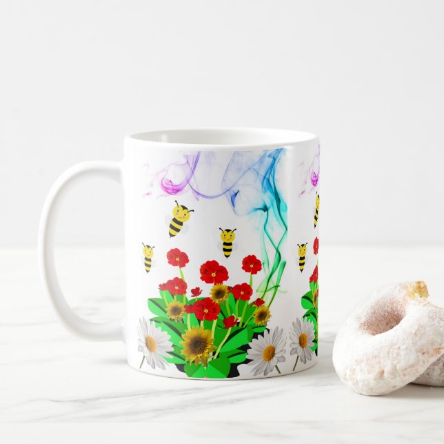 Humla Blommig Humla Mugg (Med munk)