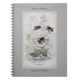 Humla Botanical på Linen Anteckningsbok