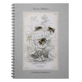 Humla Botanical på Linen Anteckningsbok