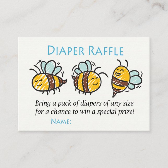 Humla Diaper Raffle Biljett (Framsida)