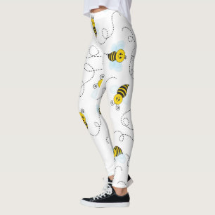 Humla Flygande Gul Svart Humla Leggings