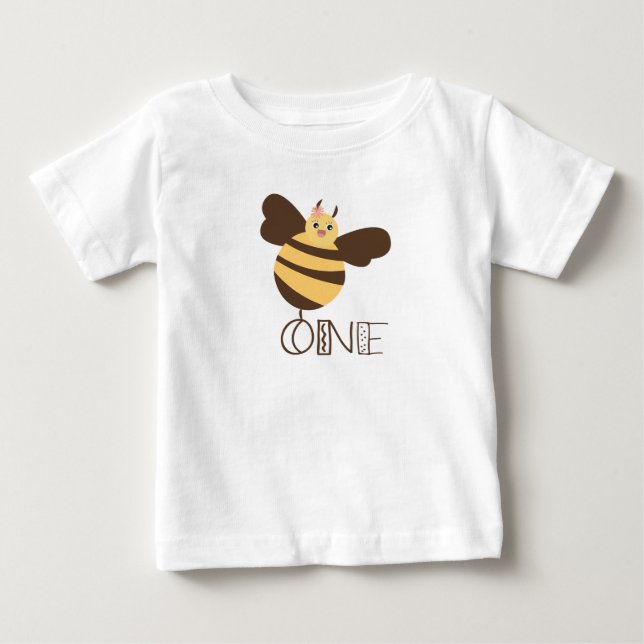 Humla första födelsedag t shirt (Framsida)