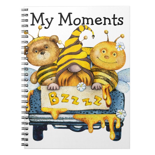 Humla, Gnome, Bear Spiral, bärbar dator, fotobok Anteckningsbok (Framsidan)
