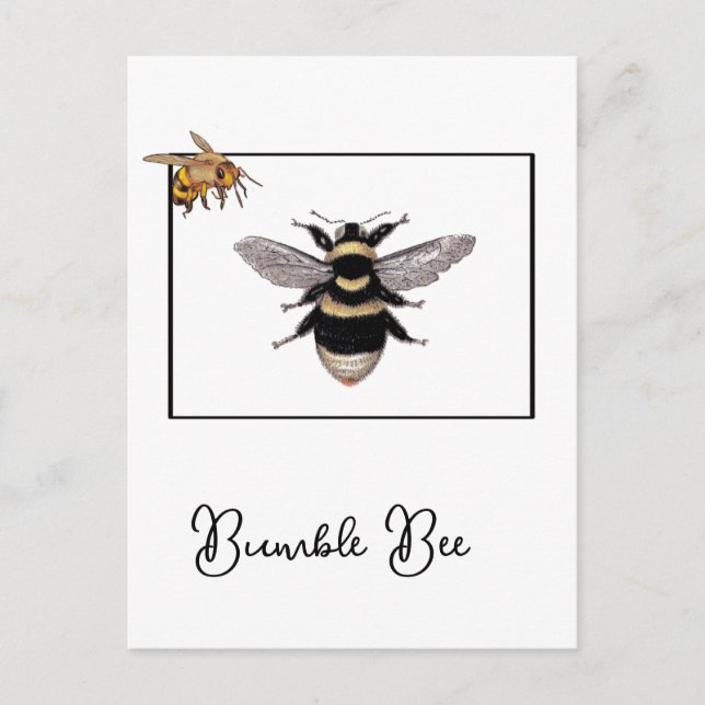 Humla i Bee Ram Vykort (Framsida)