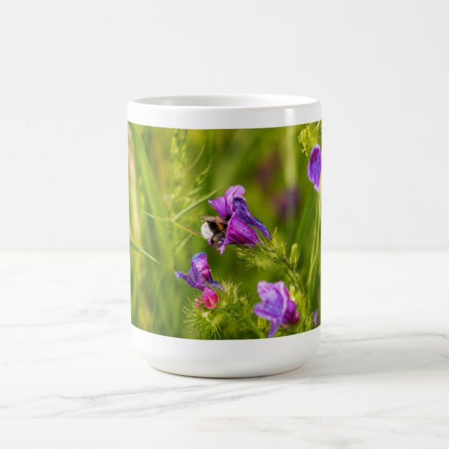 Humla i blomning kaffemugg (Center)