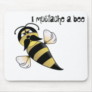 Humla med Mustache Musmatta