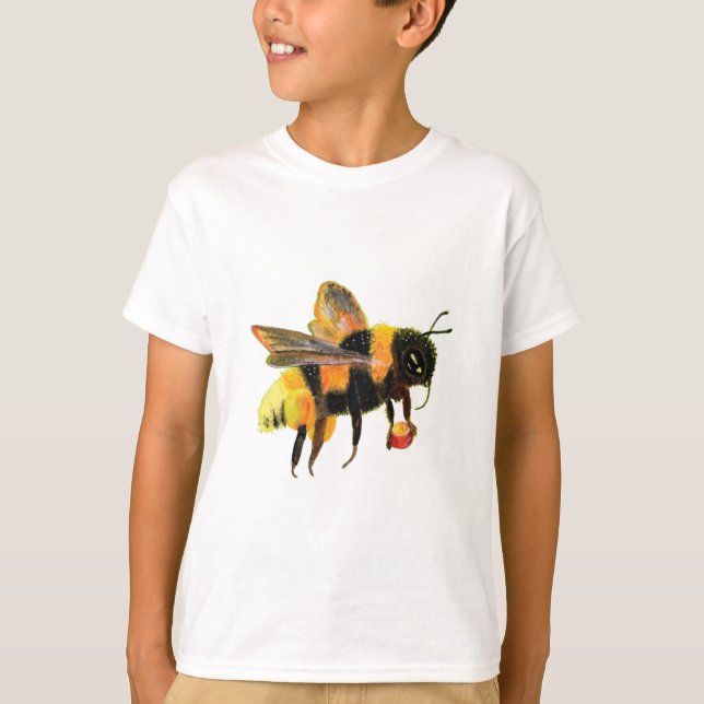 Humla med pollen t shirt (Framsida)