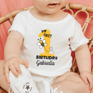 Humla Min första födelsedag Baby T-Shirt