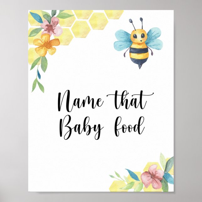 Humla - namnge den baby mat poster (Framsidan)