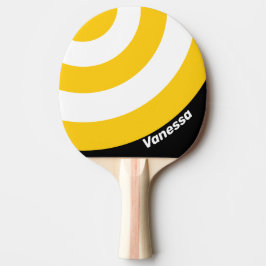 Humla Nostalgisk Cirkulär Rand med Namn Pingisracket