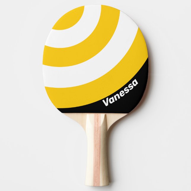 Humla Nostalgisk Cirkulär Rand med Namn Pingisracket (Framsidan)