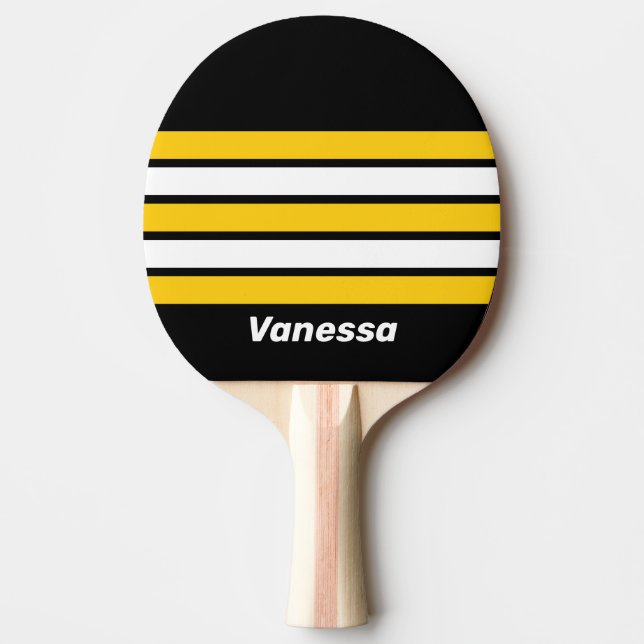 Humla Nostalgisk över Randig med Namn Pingisracket (Framsidan)