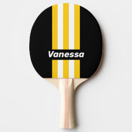 Humla Nostalgiska Randiga Mönster med Namn Pingisracket