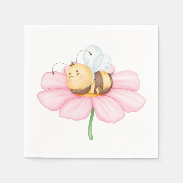 Humla och Flower Pappersservett (Framsidan)