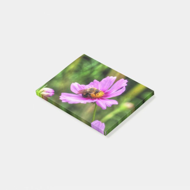 Humla om Rosa Cosmos Post-it Block (Vinklad)