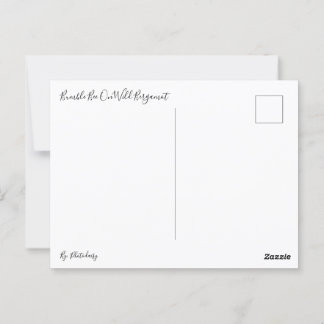 Humla on Vild Bergamot-vykort Vykort