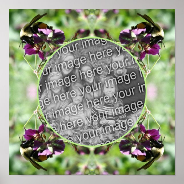 Humla på nedre Ram Skapar ditt eget foto Poster (Framsidan)