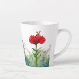 Humla på Red Zinnia Small Latte Mugg